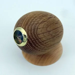 Olivoscope en chêne. Kaleidoscope, eggoscope en bois tourné